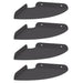 Raft suspendat cu raft cu depozitare 4 pcs Negru 18 x 18 x 2 cm - WALTI WALTI