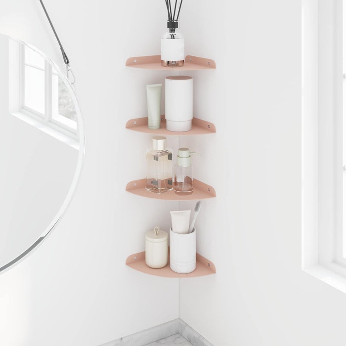 Raft suspendat cu raft cu depozitare 4 pcs Roz 18 x 18 x 2 cm - WALTI WALTI