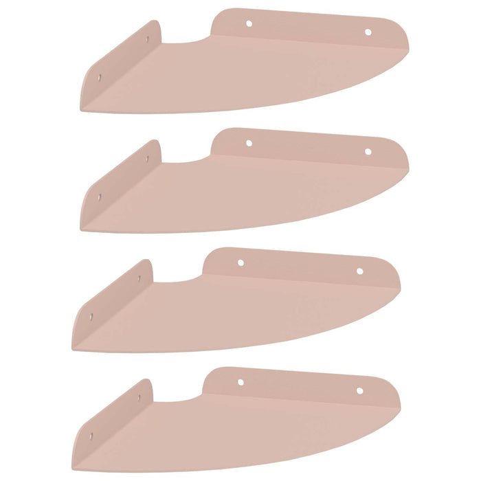 Raft suspendat cu raft cu depozitare 4 pcs Roz 18 x 18 x 2 cm - WALTI WALTI