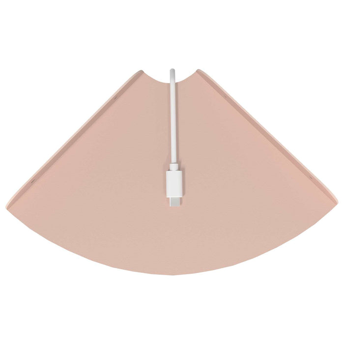 Raft suspendat cu raft cu depozitare 4 pcs Roz 18 x 18 x 2 cm - WALTI WALTI
