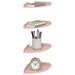 Raft suspendat cu raft cu depozitare 4 pcs Roz 18 x 18 x 2 cm - WALTI WALTI