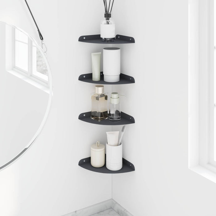 Raft suspendat cu raft 4 pcs Antracit 18 x 18 x 2 cm - WALTI WALTI