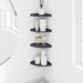 Raft suspendat cu raft 4 pcs Antracit 18 x 18 x 2 cm - WALTI WALTI
