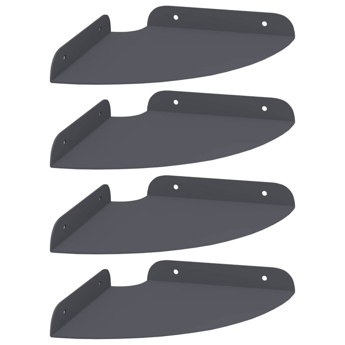 Raft suspendat cu raft 4 pcs Antracit 18 x 18 x 2 cm - WALTI WALTI