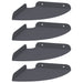 Raft suspendat cu raft 4 pcs Antracit 18 x 18 x 2 cm - WALTI WALTI