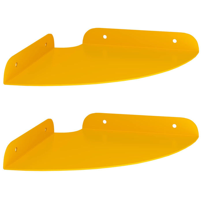 Raft suspendat cu raft 2 pcs Galben muștar 18 x 18 x 2 cm - WALTI WALTI