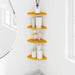 Raft suspendat cu raft 4 pcs Galben muștar 18 x 18 x 2 cm - WALTI WALTI