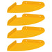Raft suspendat cu raft 4 pcs Galben muștar 18 x 18 x 2 cm - WALTI WALTI