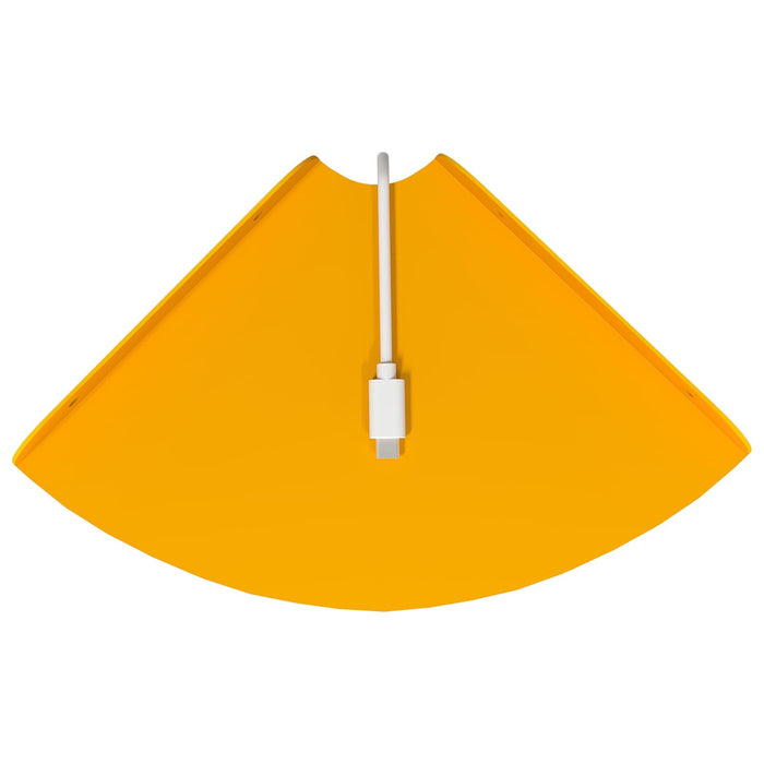 Raft suspendat cu raft 4 pcs Galben muștar 18 x 18 x 2 cm - WALTI WALTI