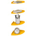 Raft suspendat cu raft 4 pcs Galben muștar 18 x 18 x 2 cm - WALTI WALTI