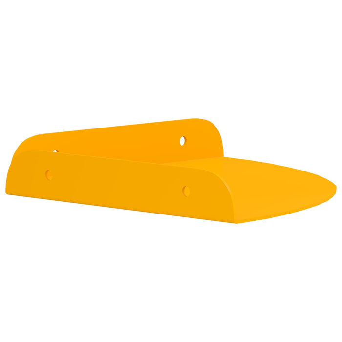 Raft suspendat cu raft 4 pcs Galben muștar 18 x 18 x 2 cm - WALTI WALTI