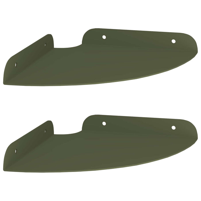 Raft suspendat cu raft 2 pcs Verde măsliniu 18 x 18 x 2 cm - WALTI WALTI