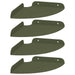 Raft suspendat cu raft 4 pcs Verde măsliniu 18 x 18 x 2 cm - WALTI WALTI