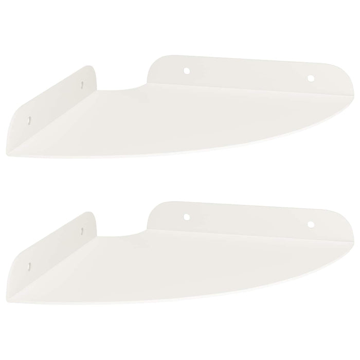 Raft suspendat cu raft cu depozitare 2 pcs Alb 18 x 18 x 2 cm - WALTI WALTI