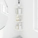 Raft suspendat cu raft cu depozitare 4 pcs Alb 18 x 18 x 2 cm - WALTI WALTI