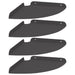Raft suspendat cu raft cu depozitare 4 pcs Negru 24 x 24 x 2 cm - WALTI WALTI