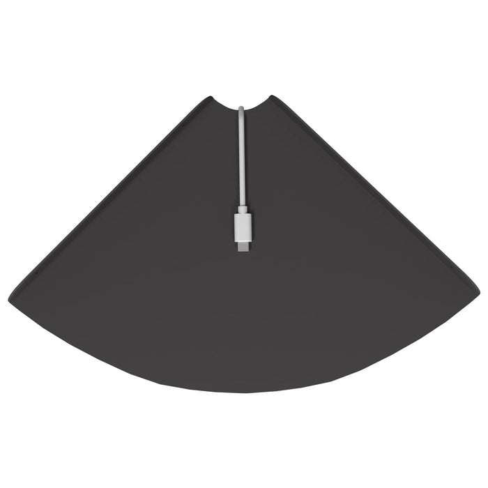 Raft suspendat cu raft cu depozitare 4 pcs Negru 24 x 24 x 2 cm - WALTI WALTI