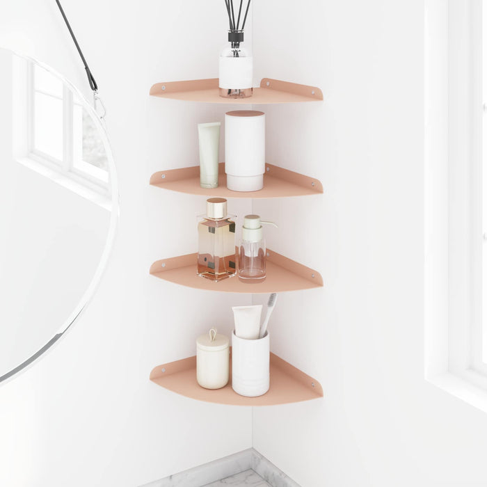 Raft suspendat cu raft cu depozitare 4 pcs Roz 24 x 24 x 2 cm - WALTI WALTI