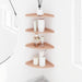 Raft suspendat cu raft cu depozitare 4 pcs Roz 24 x 24 x 2 cm - WALTI WALTI