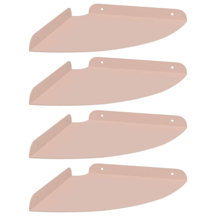 Raft suspendat cu raft cu depozitare 4 pcs Roz 24 x 24 x 2 cm - WALTI WALTI