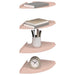 Raft suspendat cu raft cu depozitare 4 pcs Roz 24 x 24 x 2 cm - WALTI WALTI