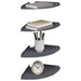 Raft suspendat cu raft 4 pcs Antracit 24 x 24 x 2,3 cm - WALTI WALTI