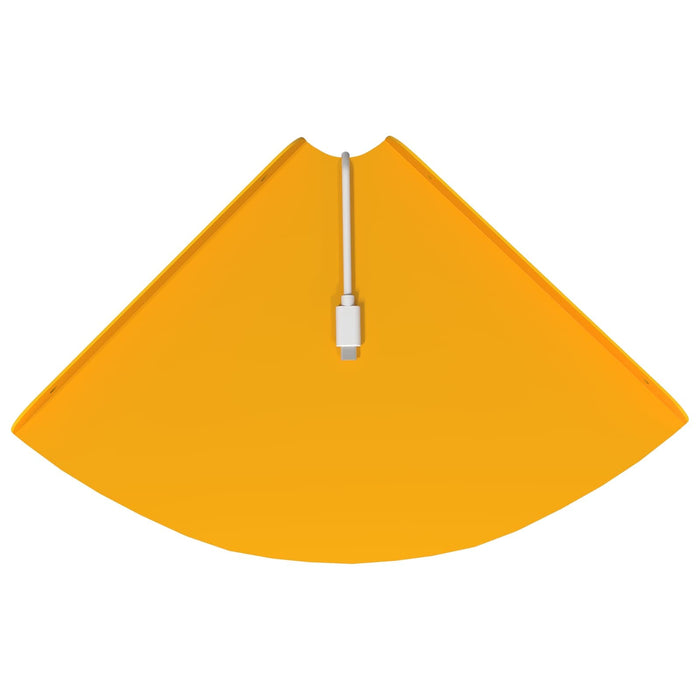 Raft suspendat cu raft 2 pcs Galben muștar 24 x 24 x 2 cm - WALTI WALTI
