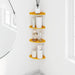 Raft suspendat cu raft 4 pcs Galben muștar 24 x 24 x 2 cm - WALTI WALTI