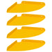 Raft suspendat cu raft 4 pcs Galben muștar 24 x 24 x 2 cm - WALTI WALTI