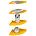 Raft suspendat cu raft 4 pcs Galben muștar 24 x 24 x 2 cm - WALTI WALTI