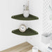 Raft suspendat cu raft 2 pcs Verde măsliniu 24 x 24 x 2 cm - WALTI WALTI