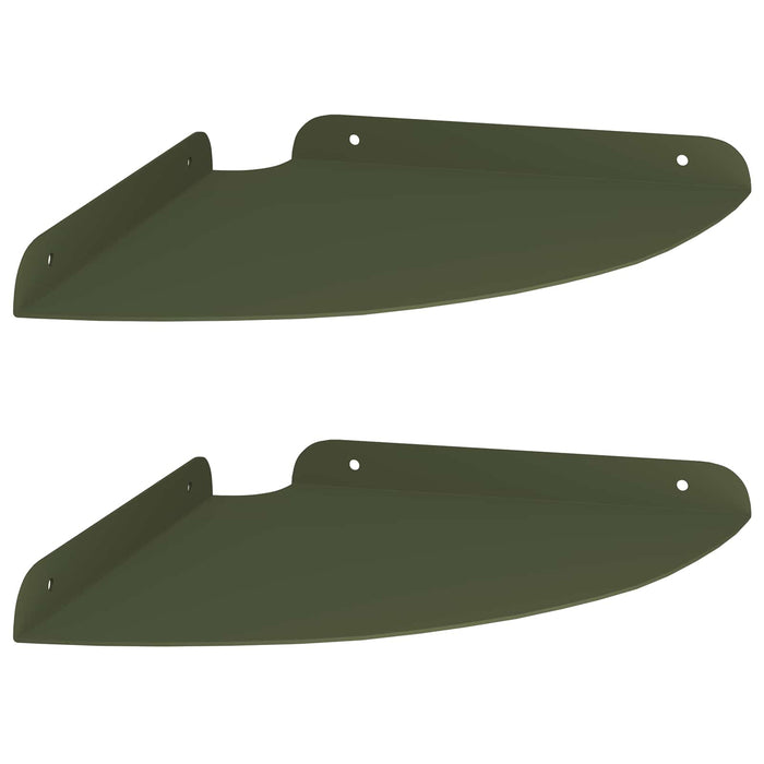 Raft suspendat cu raft 2 pcs Verde măsliniu 24 x 24 x 2 cm - WALTI WALTI