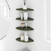 Raft suspendat cu raft 4 pcs Verde măsliniu 24 x 24 x 2 cm - WALTI WALTI
