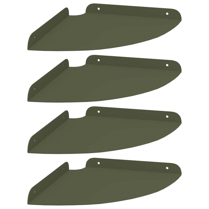 Raft suspendat cu raft 4 pcs Verde măsliniu 24 x 24 x 2 cm - WALTI WALTI
