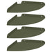 Raft suspendat cu raft 4 pcs Verde măsliniu 24 x 24 x 2 cm - WALTI WALTI