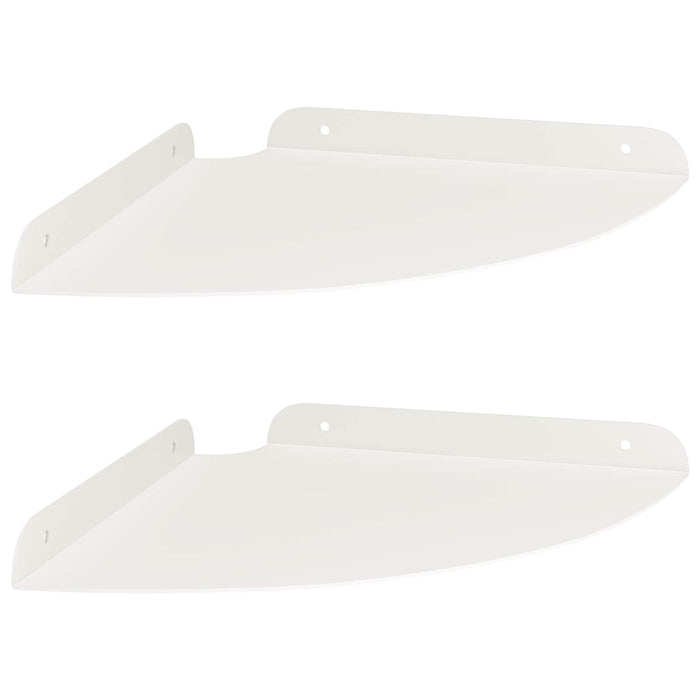 Raft suspendat cu raft cu depozitare 2 pcs Alb 24 x 24 x 2 cm - WALTI WALTI
