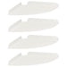 Raft suspendat cu raft cu depozitare 4 pcs Alb 24 x 24 x 2 cm - WALTI WALTI