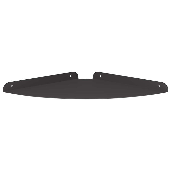 Raft Suspendat pentru Colț cu raft 2 pcs Negru 30 x 30 x 2 cm - WALTI WALTI