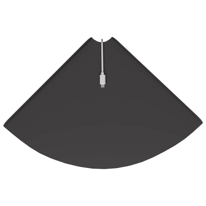 Raft Suspendat pentru Colț cu raft 2 pcs Negru 30 x 30 x 2 cm - WALTI WALTI