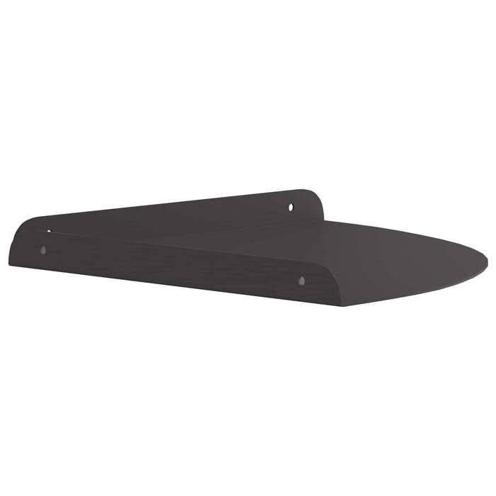 Raft Suspendat pentru Colț cu raft 2 pcs Negru 30 x 30 x 2 cm - WALTI WALTI