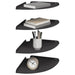 Raft suspendat cu raft cu depozitare 4 pcs Negru 30 x 30 x 2 cm - WALTI WALTI