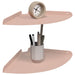 Raft suspendat cu raft cu depozitare 2 pcs Roz 30 x 30 x 2 cm - WALTI WALTI