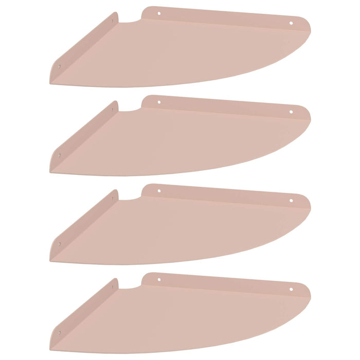 Raft suspendat cu raft cu depozitare 4 pcs Roz 30 x 30 x 2 cm - WALTI WALTI