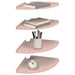 Raft suspendat cu raft cu depozitare 4 pcs Roz 30 x 30 x 2 cm - WALTI WALTI