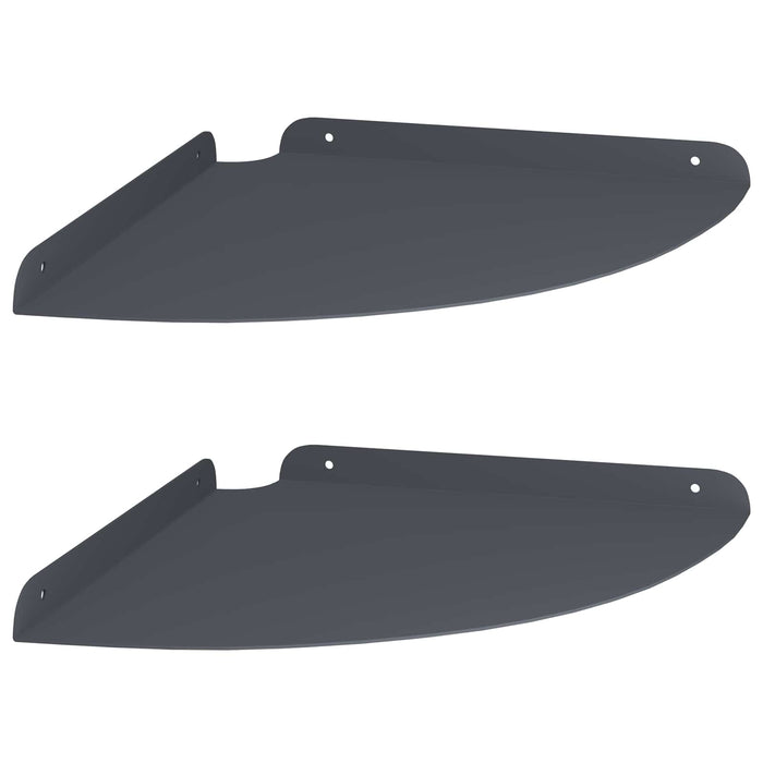 Raft suspendat cu raft 2 pcs Antracit 30 x 30 x 2 cm - WALTI WALTI