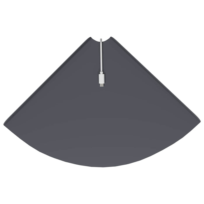 Raft suspendat cu raft 2 pcs Antracit 30 x 30 x 2 cm - WALTI WALTI