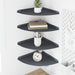 Raft suspendat cu raft 4 pcs Antracit 30 x 30 x 2 cm - WALTI WALTI