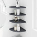 Raft suspendat cu raft 4 pcs Antracit 30 x 30 x 2 cm - WALTI WALTI
