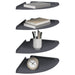Raft suspendat cu raft 4 pcs Antracit 30 x 30 x 2 cm - WALTI WALTI