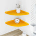 Raft suspendat cu raft 2 pcs Galben muștar 30 x 30 x 2 cm - WALTI WALTI